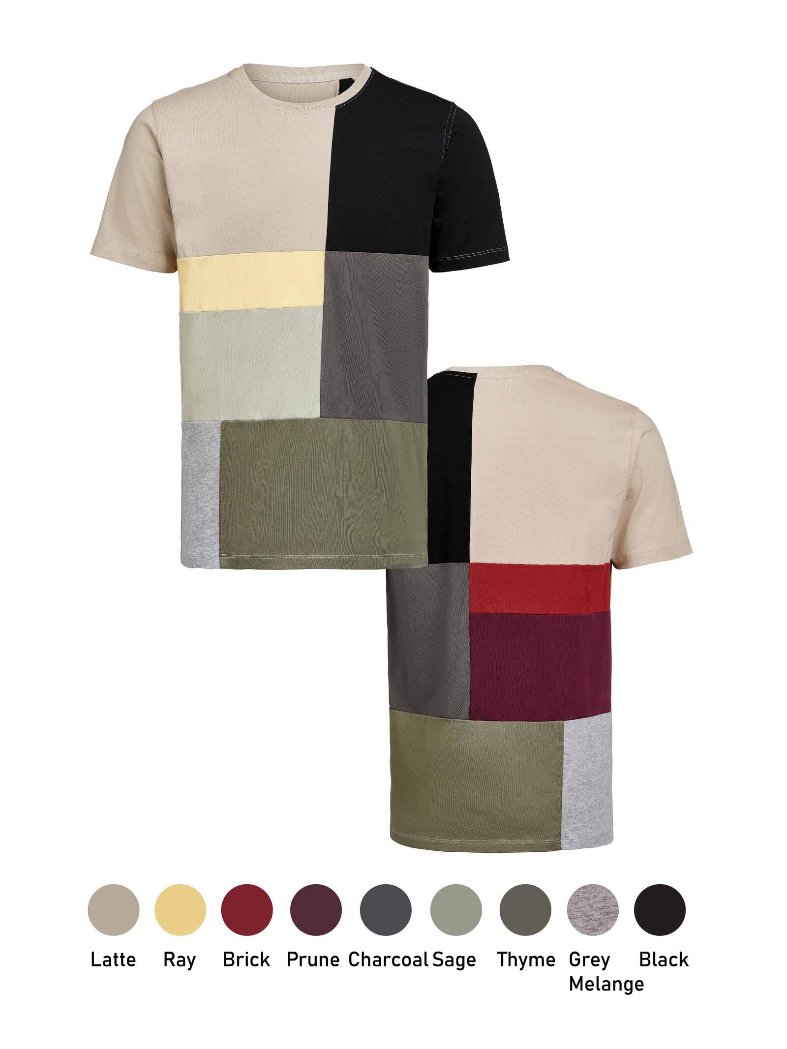 Colorblock T-Shirt Regular Fit Combo 1