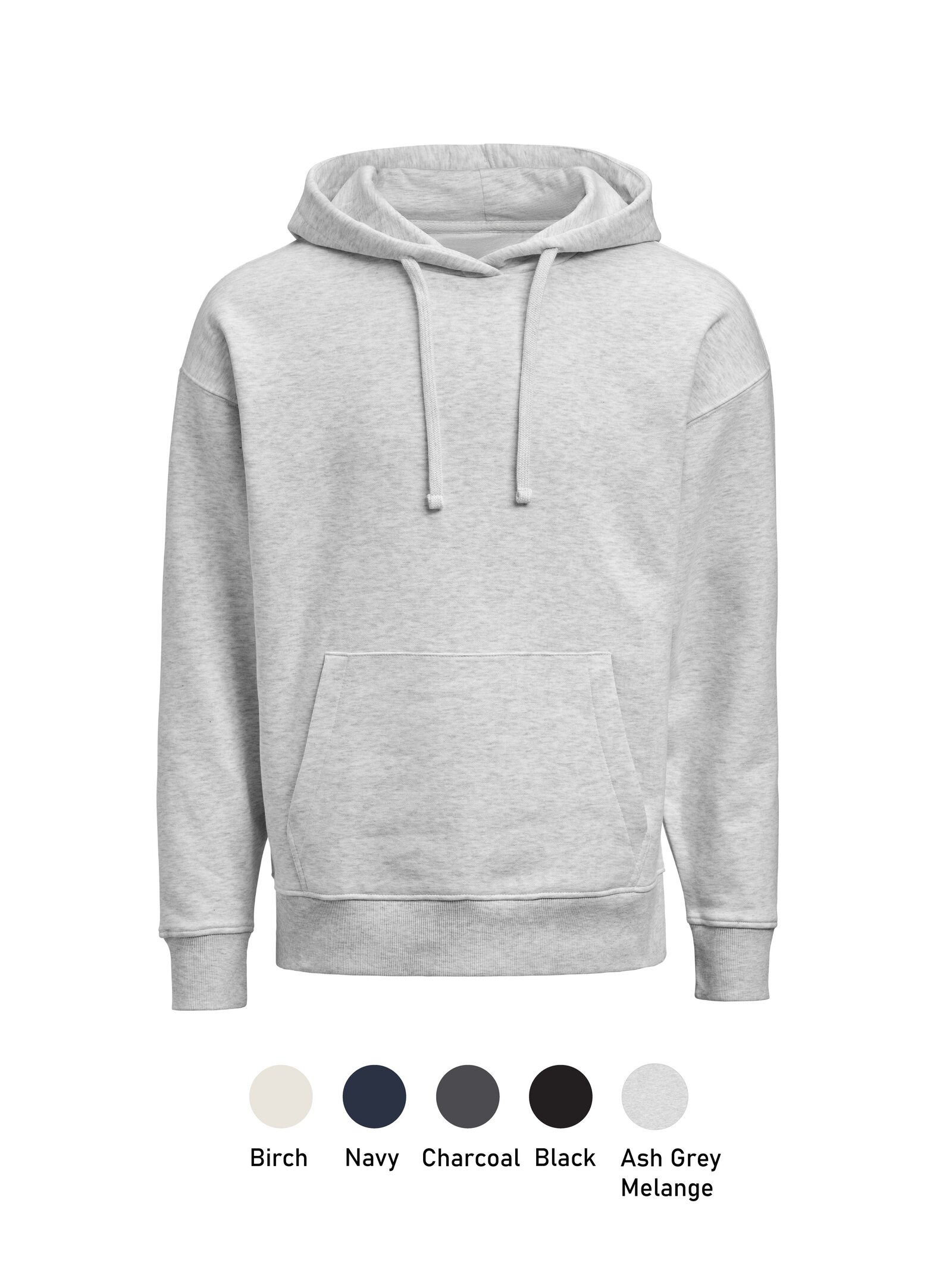 UM Hoodie Loose Fit Ash Grey Melange